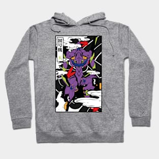 japan Evangelion flowers Hoodie